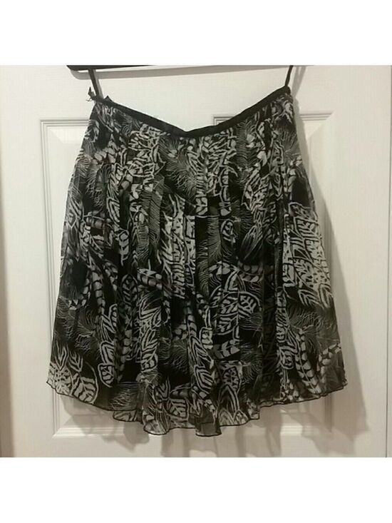 WD.NY Dresses & Skirts - 𝅺wd NY SILK REPEAT PLEAT FLOWY LINED SKIRT